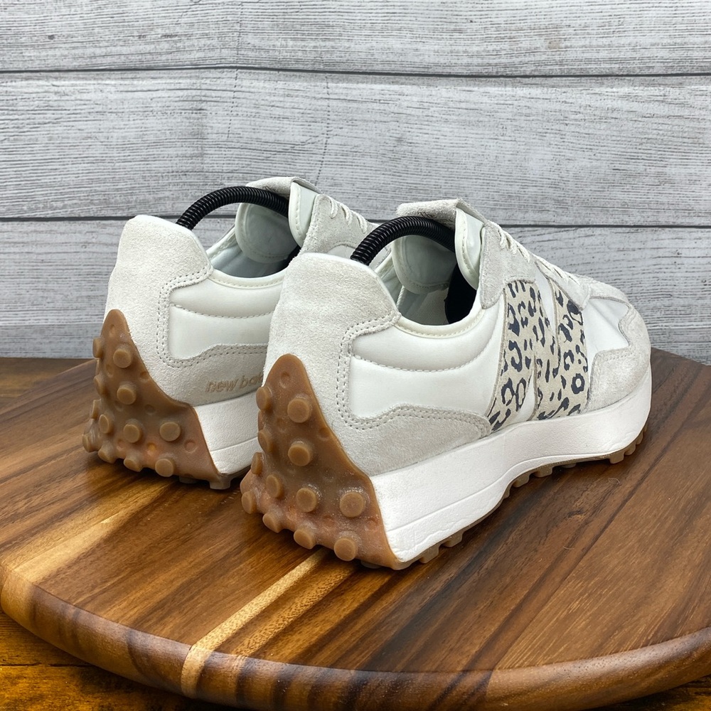 New Balance 327 Sea Salt Leopard Print Sneakers WS327PJ Women’s Shoe Size 11.5 - Picture 5 of 12